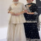 Launching New Designer Party Wear Look Top Plazzo With Dupatta