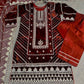 FUNCTION WEAR A VELVET CORDING SEQUENCE EMBROIDERY WORK SUIT WITH DUPATTA