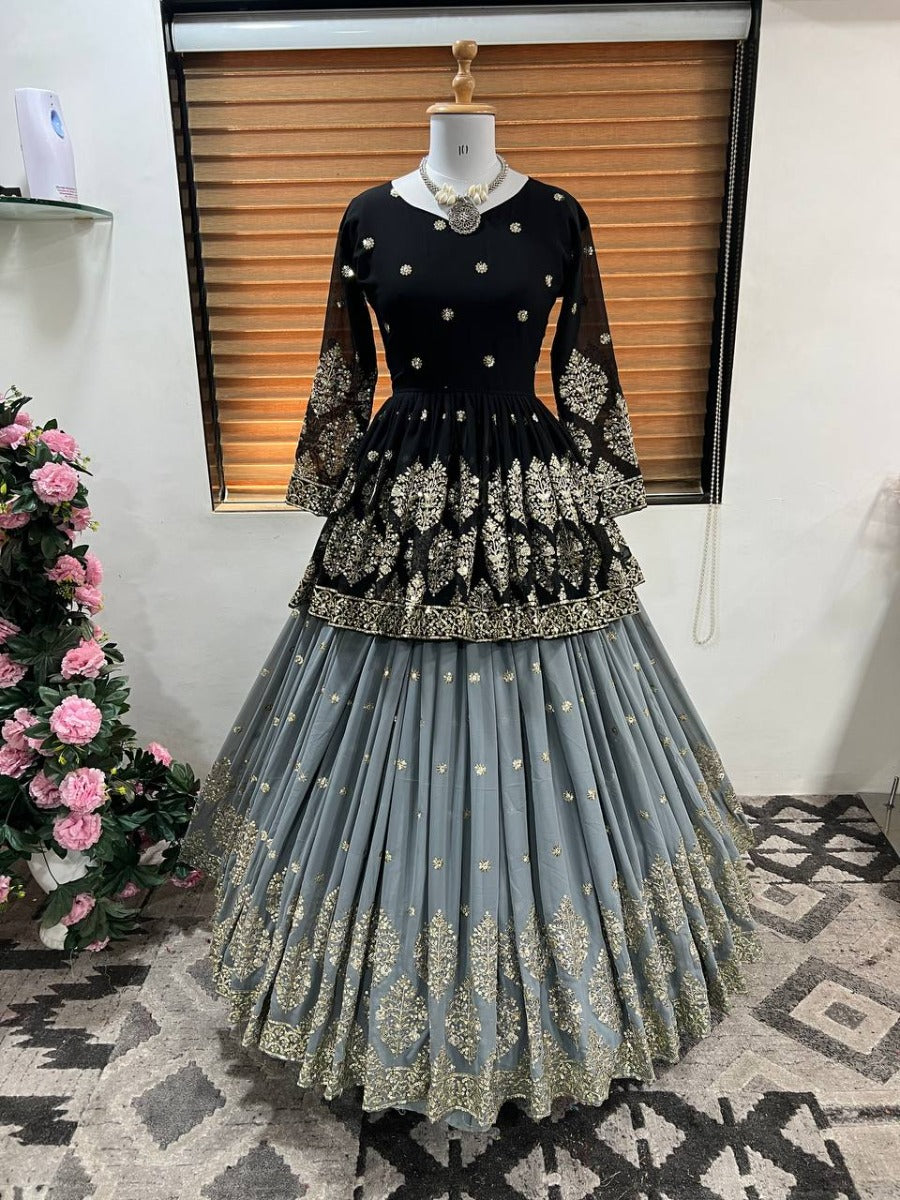 Launching New Designer Wedding Wear Look Top-Lehenga & Dupatta Set.