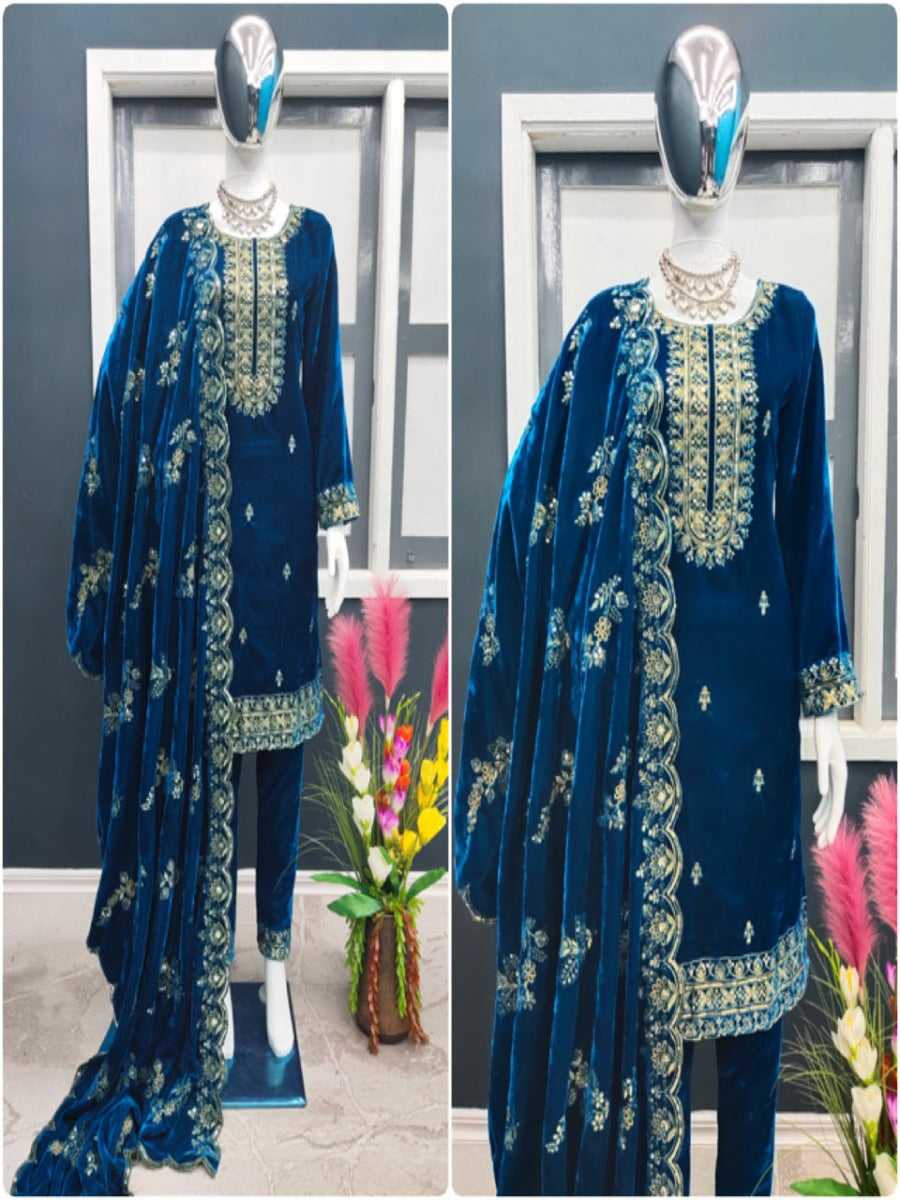 PRESENTING NEW STUNNING LOOK TOP- BOTTOM WITH DUPATTA COLLATION.