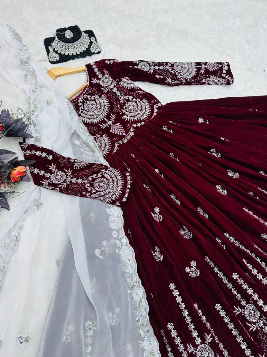 Beautiful Party Wear Gown For Wedding | Latest Kurti Designs