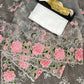 NEW BEUTIQUE STYLE TRENDING MULTI THREADS EMBROIDERED SAREE UNIQUE OUTFIT ON ORGANZA WITH BLOUSE.