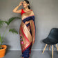 PURE PAITHANI SILK SAREE WITH PAITHANI RICH WEAVED PALLU WITH TASSELS.