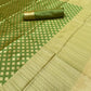 SUPER HIT SERIES OF PESTEL LICHI SILK BANARASI SAREE IN SELF BUTTI WEAVING.