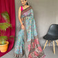 Presenting Most Trending Pure Cotton Saree with Digital Print Concept In Saree