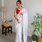 NEW DESIGNER WEAR SEQUANCE EMBROIDERED WORK SAREE WITH BLOUSE.