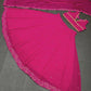 Presenting New Designer Wedding Pink Lehenga -Choli Collaction In Gorgette Embroidery Sequence Work.