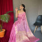 Launching Pure Muslin Soft Silk Saree With All Over Weaving Design Saree.