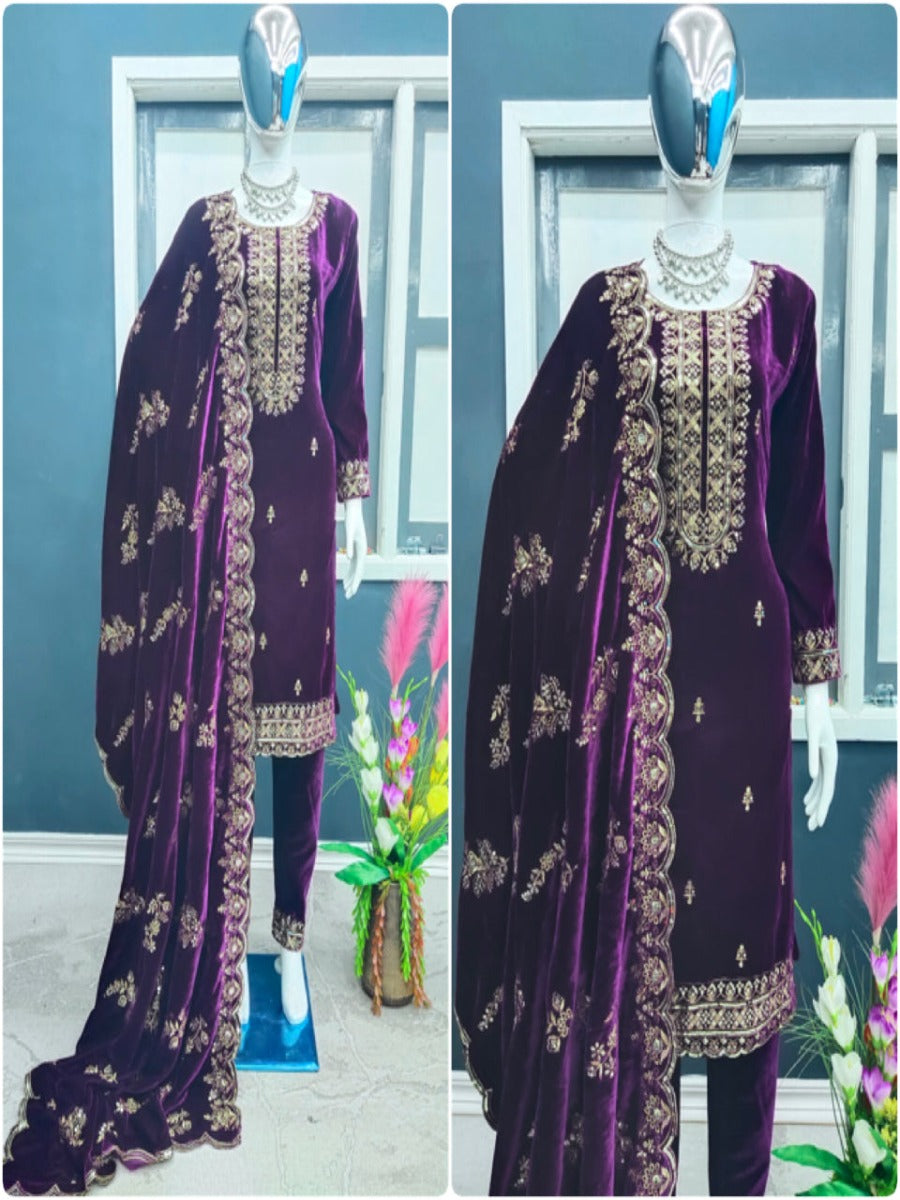 PRESENTING NEW STUNNING LOOK TOP- BOTTOM WITH DUPATTA COLLATION.