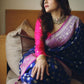 SPECIAL LICHI SILK SILVER WEAVING ALL OVER SAREE WITH RICH ROYAL BLUE COLOR BANARASI SAREE.