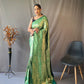 Orginal pure heavy silk Saree With weaved zari & heavy jaal work.