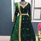 Launching New Designer Wedding Wear Look Velvet Gown & Dupatta Set.