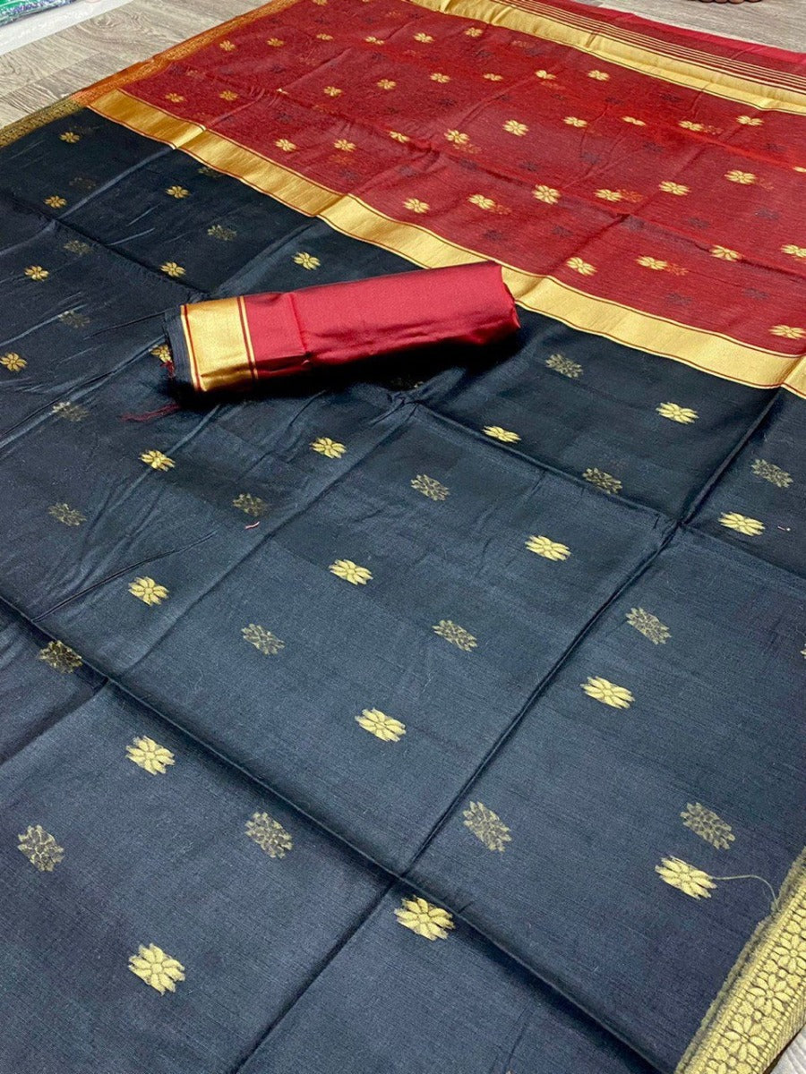 PRESENTING SPECIAL LILAN SOFT COTTON FABRIC MAHESHWARI SAREE.