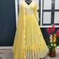 Launching New Designer Party Wear Look Raffle Gown.