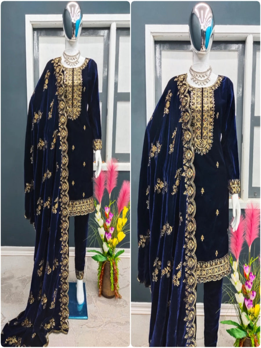 PRESENTING NEW STUNNING LOOK TOP- BOTTOM WITH DUPATTA COLLATION.