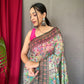 Presenting Most Trending Pure Cotton Saree with Digital Print Concept In Saree
