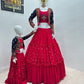 Launching New Designer Wedding Wear Look Trending Embroidered Work Lehenga Choli With Koti For Mom.
