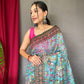Presenting Most Trending Pure Cotton Saree with Digital Print Concept In Saree