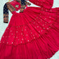 Launching New Designer Wedding Wear Look Trending Embroidered Work Lehenga Choli With Koti For Mom.